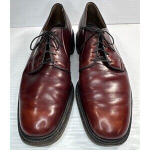 Allen Edmonds Men’s Vintage LEEDS Shell Cordovan Horween Plain Toe Derby Sz 10C
